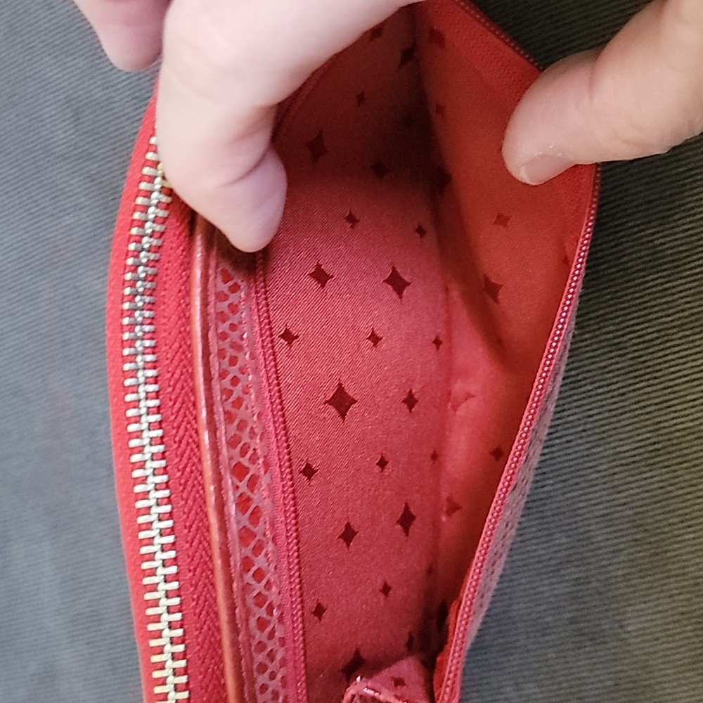 Fossil Red Zip Around Wallet - image 8